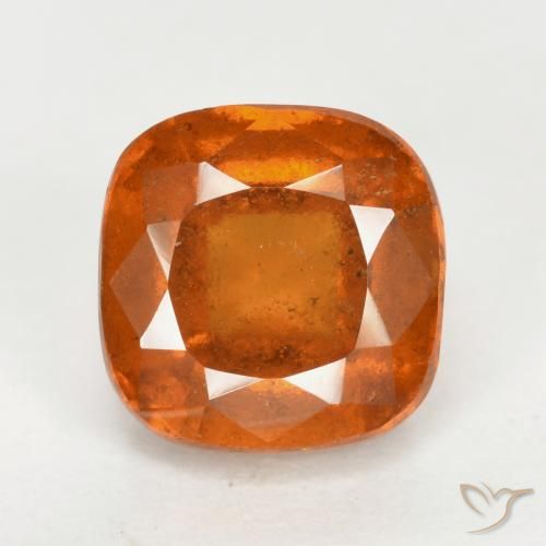 2.55ct Natürlicher Mittelorange Hessonit-Granat, Kissen, VS-SI