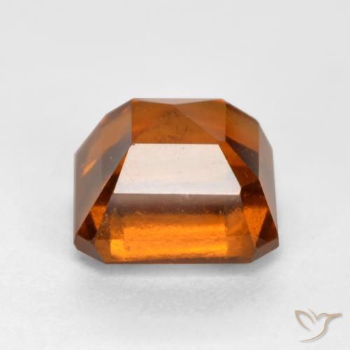 9,17 ctw natürlicher Mitteldunkles Orange Hessonit-Granat, Oktagonschliff, VS-SI