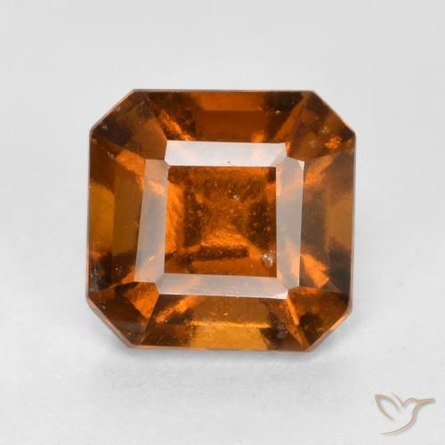 1.46ct Natürlicher tieforange Hessonit-Granat, Smaragdschliff, VS