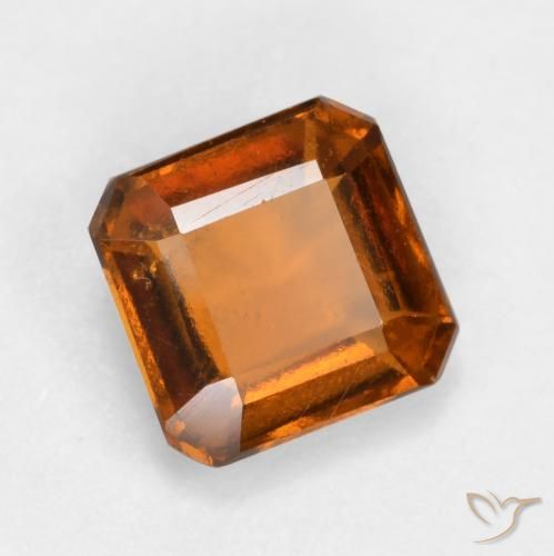9,17 ctw natürlicher Mitteldunkles Orange Hessonit-Granat, Oktagonschliff, VS