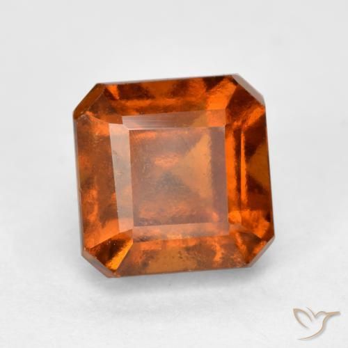 9,17 ctw natürlicher Mitteldunkles Orange Hessonit-Granat, Oktagonschliff, VS-SI