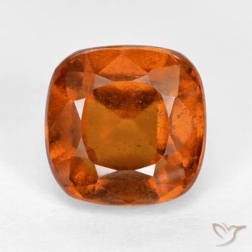 2.42ct Natürlicher Mitteldunkles Orange Hessonit-Granat, Kissen, VS-SI