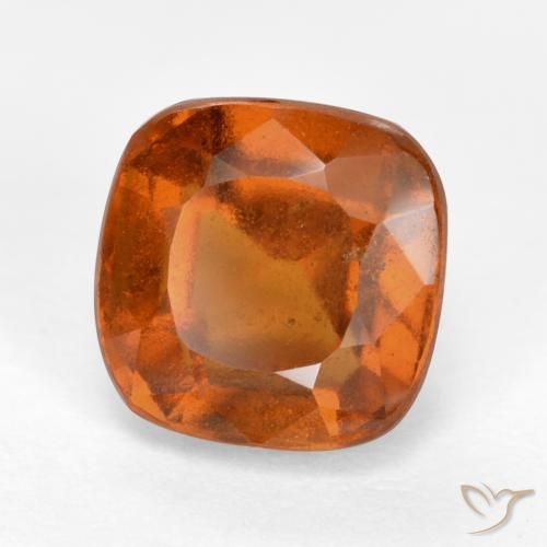 9,17 ctw natürlicher Mitteldunkles Orange Hessonit-Granat, Kissen, VS-SI