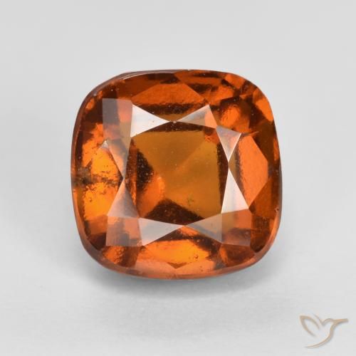 2.46ct Natürlicher Mitteldunkles Orange Hessonit-Granat, Kissen, VS-SI