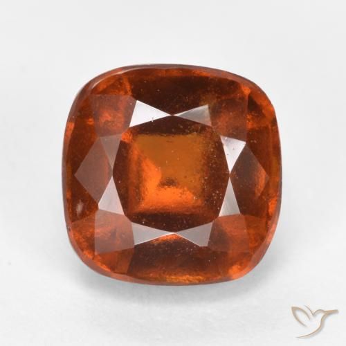 2.42ct Natürlicher tieforange Hessonit-Granat, Kissen, VS-SI