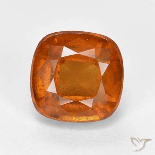 2.66ct Natürlicher tieforange Hessonit-Granat, Kissen, VS-SI