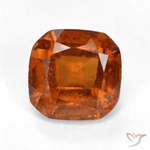 2.03ct Natürlicher rötlich-orange Hessonit-Granat, Smaragdschliff, VS-SI
