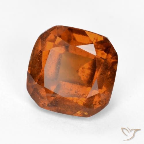 9,17 ctw natürlicher rötlich-orange Hessonit-Granat, Oktagonschliff, VS-SI