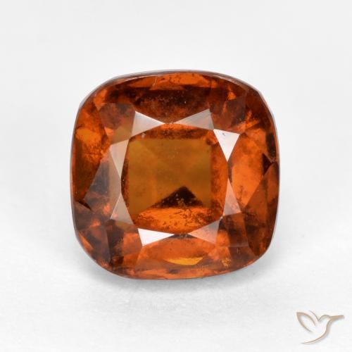 2.43ct Natürlicher Amber Orange Hessonit-Granat, Kissen, VS-SI