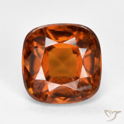 2.36ct Natürlicher Mittelorange Hessonit-Granat, Kissen, VS-SI