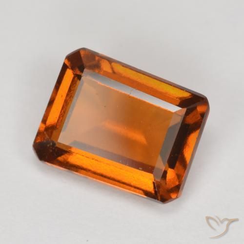 9,17 ctw natürlicher Mitteldunkles Orange Hessonit-Granat, Oktagonschliff, VS