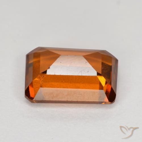 9,17 ctw natürlicher Mitteldunkles Orange Hessonit-Granat, Oktagonschliff, VS