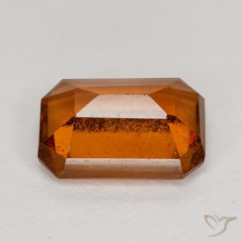 9,17 ctw natürlicher Mitteldunkles Orange Hessonit-Granat, Oktagonschliff, VS-SI