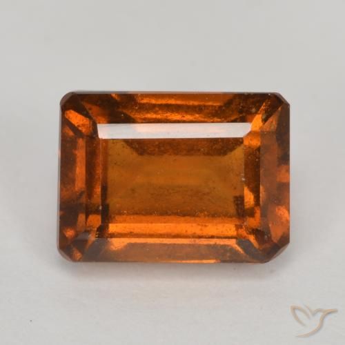2.54ct Natürlicher Amber Orange Hessonit-Granat, Smaragdschliff, VS-SI