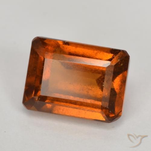 9,17 ctw natürlicher Amber Orange Hessonit-Granat, Oktagonschliff, VS-SI