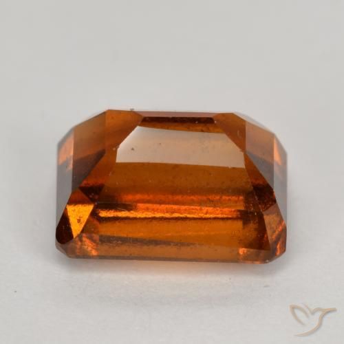 9,17 ctw natürlicher Amber Orange Hessonit-Granat, Oktagonschliff, VS-SI