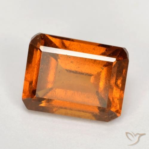 9,17 ctw natürlicher Mittelorange Hessonit-Granat, Oktagonschliff, VS-SI