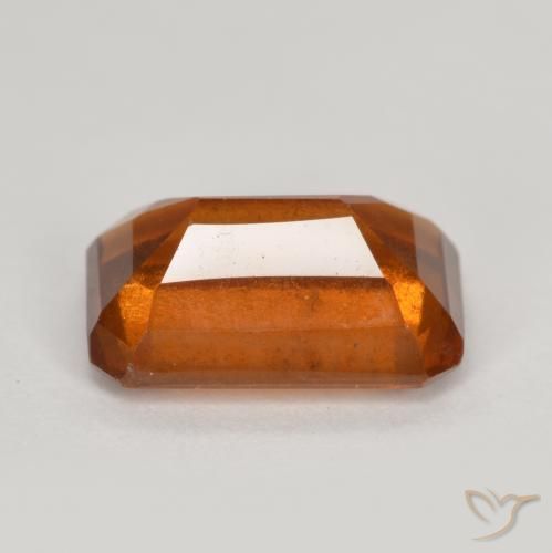9,17 ctw natürlicher Mitteldunkles Orange Hessonit-Granat, Oktagonschliff, VS-SI