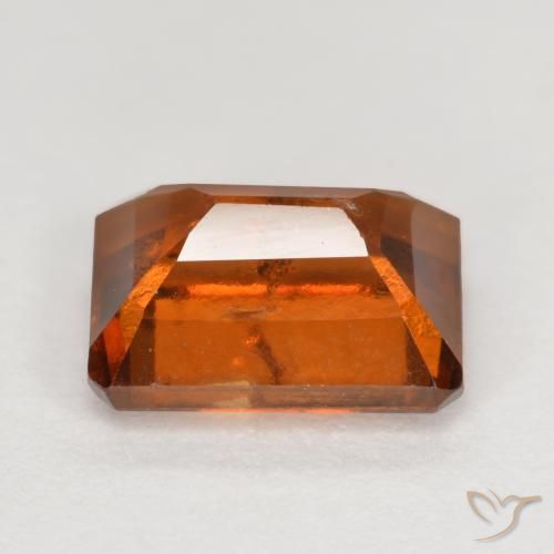 9,17 ctw natürlicher rötlich-orange Hessonit-Granat, Oktagonschliff, SI