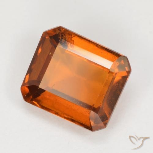 9,17 ctw natürlicher Amber Orange Hessonit-Granat, Oktagonschliff, VS-SI