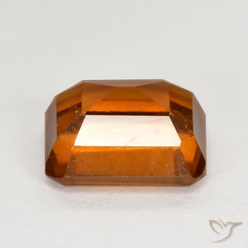 9,17 ctw natürlicher Amber Orange Hessonit-Granat, Oktagonschliff, VS-SI