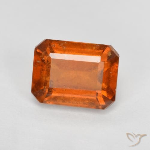 9,17 ctw natürlicher Mittelorange Hessonit-Granat, Oktagonschliff, SI