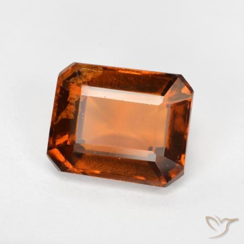 9,17 ctw natürlicher Amber Orange Hessonit-Granat, Oktagonschliff, VS-SI