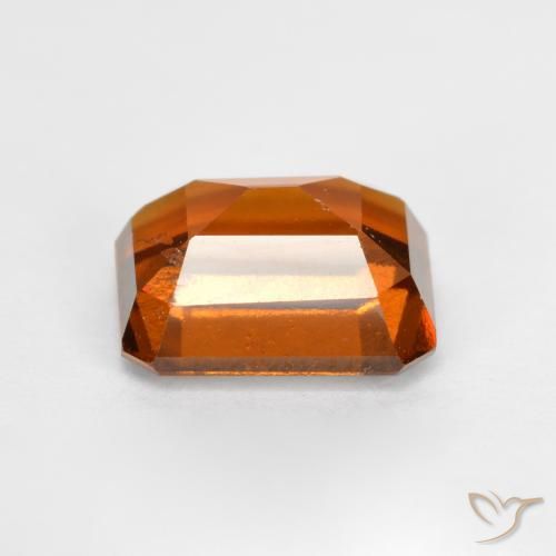 9,17 ctw natürlicher Amber Orange Hessonit-Granat, Oktagonschliff, VS-SI