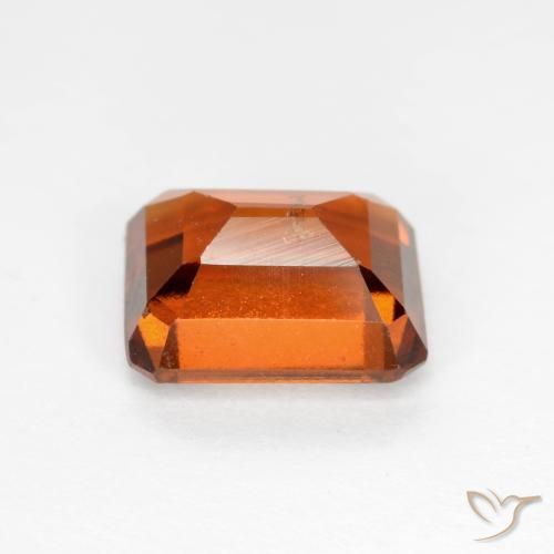 9,17 ctw natürlicher rötlich-orange Hessonit-Granat, Oktagonschliff, SI