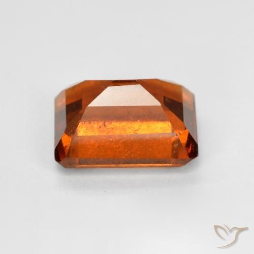 9,17 ctw natürlicher rötlich-orange Hessonit-Granat, Oktagonschliff, VS-SI