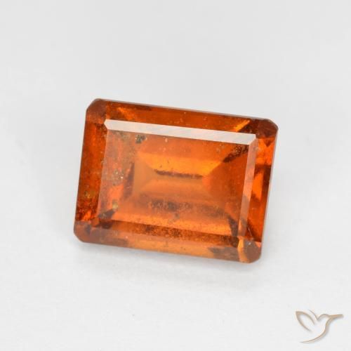 9,17 ctw natürlicher Mittelorange Hessonit-Granat, Oktagonschliff, SI