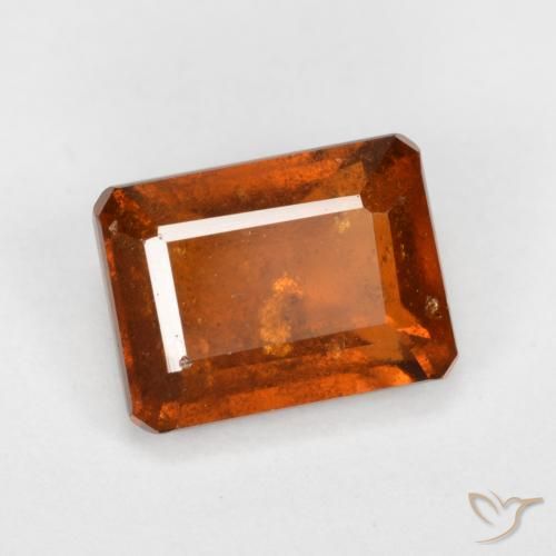 9,17 ctw natürlicher Amber Orange Hessonit-Granat, Oktagonschliff, SI