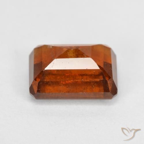 9,17 ctw natürlicher Amber Orange Hessonit-Granat, Oktagonschliff, SI
