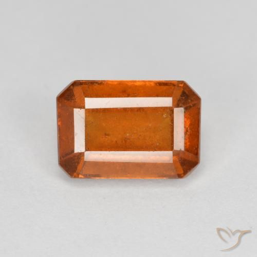 9,17 ctw natürlicher Mittelorange Hessonit-Granat, Oktagonschliff, SI