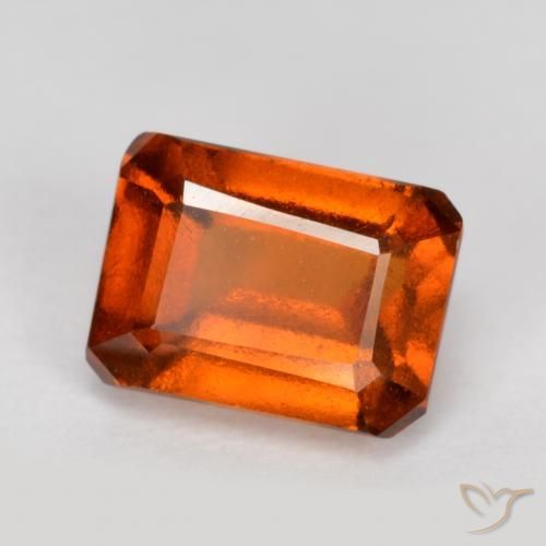 9,17 ctw natürlicher Feuerorange Hessonit-Granat, Oktagonschliff, VS-SI