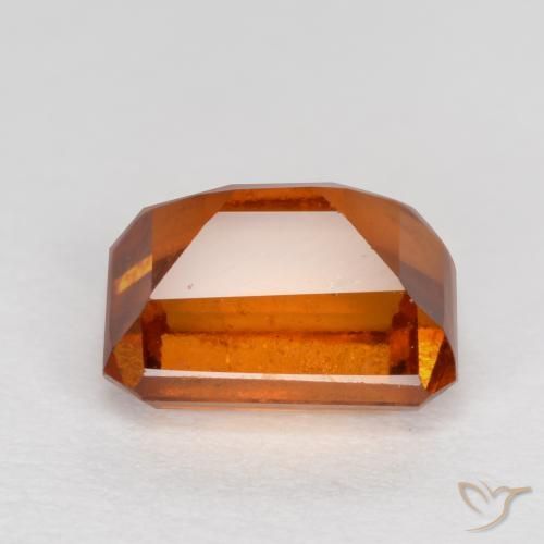 9,17 ctw natürlicher Mitteldunkles Orange Hessonit-Granat, Oktagonschliff, SI