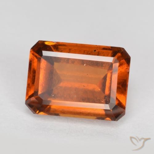 9,17 ctw natürlicher Amber Orange Hessonit-Granat, Oktagonschliff, VS