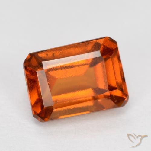 9,17 ctw natürlicher Feuerorange Hessonit-Granat, Oktagonschliff, VS