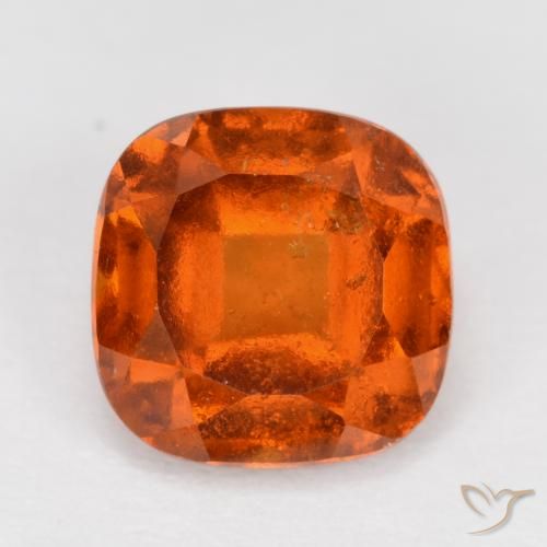 2.02ct Natürlicher Amber Orange Hessonit-Granat, Kissen, SI