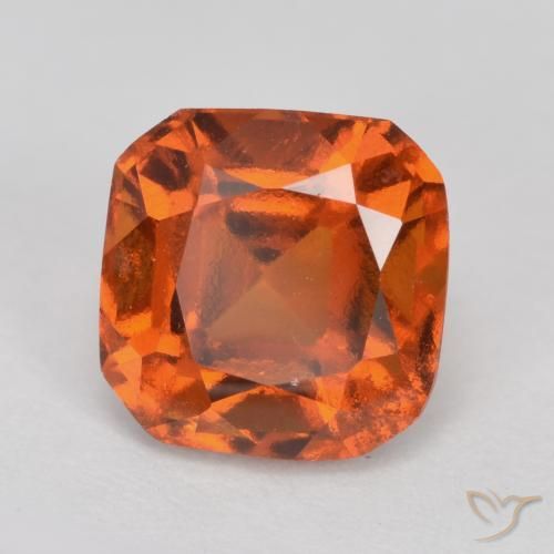 1.98ct Natürlicher Mittelorange Hessonit-Granat, Smaragdschliff, VS