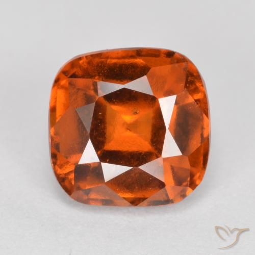 2.10ct Natürlicher Feuerorange Hessonit-Granat, Kissen, VS