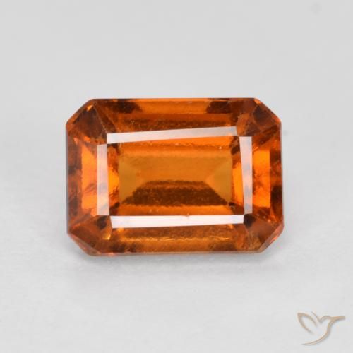 9,17 ctw natürlicher Mittelorange Hessonit-Granat, Oktagonschliff, VS-SI