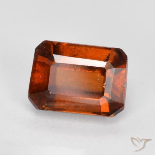 9,17 ctw natürlicher Amber Orange Hessonit-Granat, Oktagonschliff, VS-SI