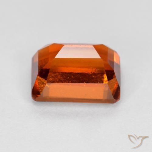9,17 ctw natürlicher rötlich-orange Hessonit-Granat, Oktagonschliff, VS