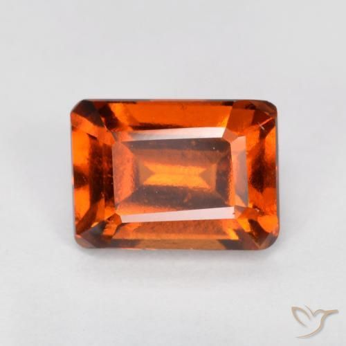 9,17 ctw natürlicher Amber Orange Hessonit-Granat, Oktagonschliff, VVS-VS