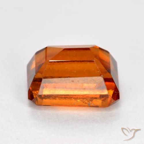 9,17 ctw natürlicher rötlich-orange Hessonit-Granat, Oktagonschliff, VS