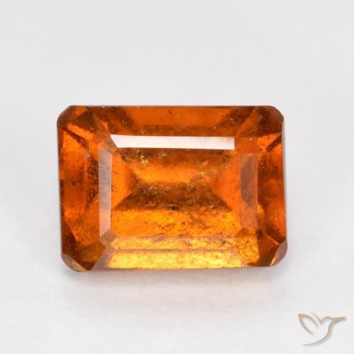 9,17 ctw natürlicher Mittelorange Hessonit-Granat, Oktagonschliff, SI