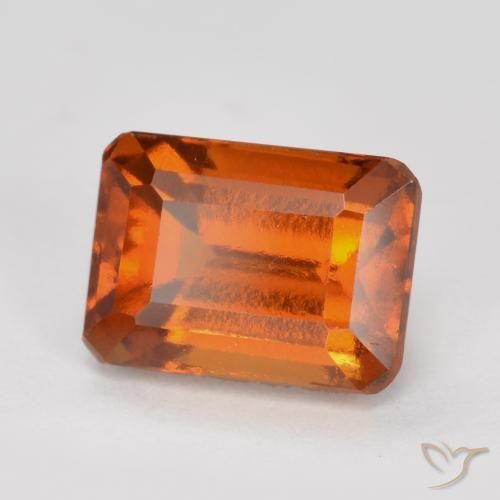 9,17 ctw natürlicher Amber Orange Hessonit-Granat, Oktagonschliff, VVS-VS