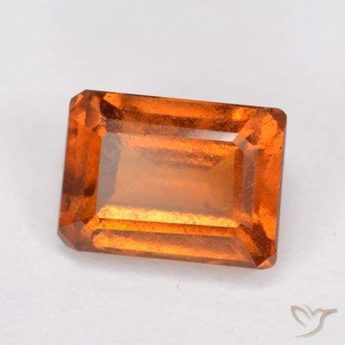 9,17 ctw natürlicher Mittelorange Hessonit-Granat, Oktagonschliff, VS-SI