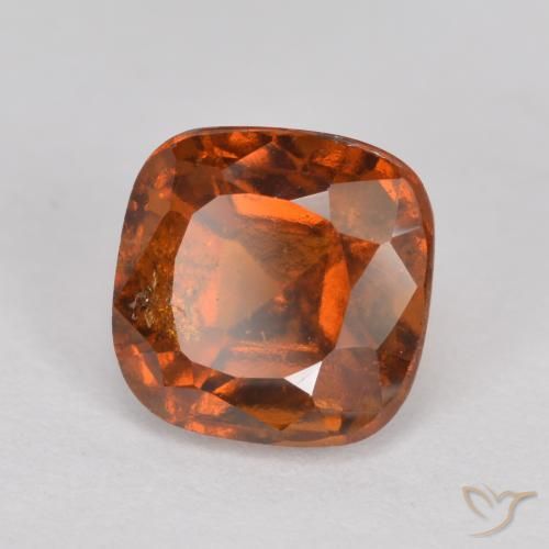 2.08ct Natürlicher tieforange Hessonit-Granat, Kissen, SI